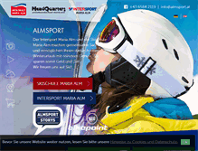 Tablet Screenshot of intersport-mariaalm.at